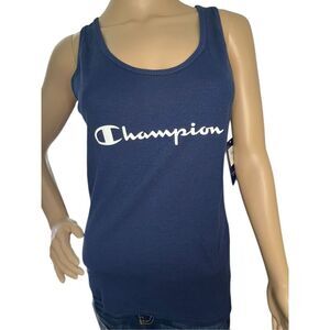 NWT Champion Razorback Ribbed Tank Top With Logo On Front